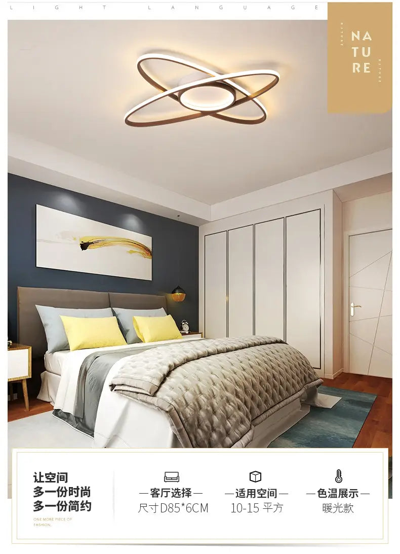 modern led chandelier for living room bedroom aluminum