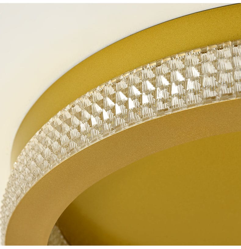 Modern Luxury Black Gold Round Chandelier Crystal Ceiling