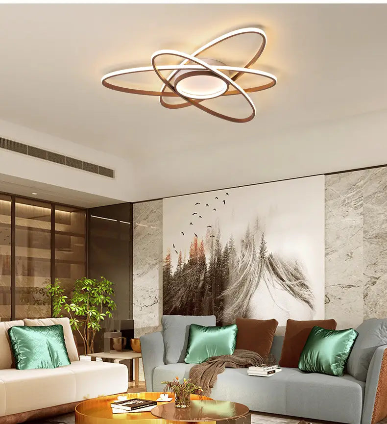 modern led chandelier for living room bedroom aluminum