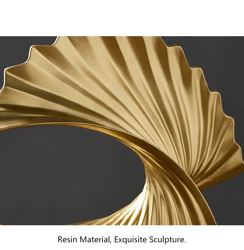 Modern Abstract Resin Sculpture: Decorative Ornament for