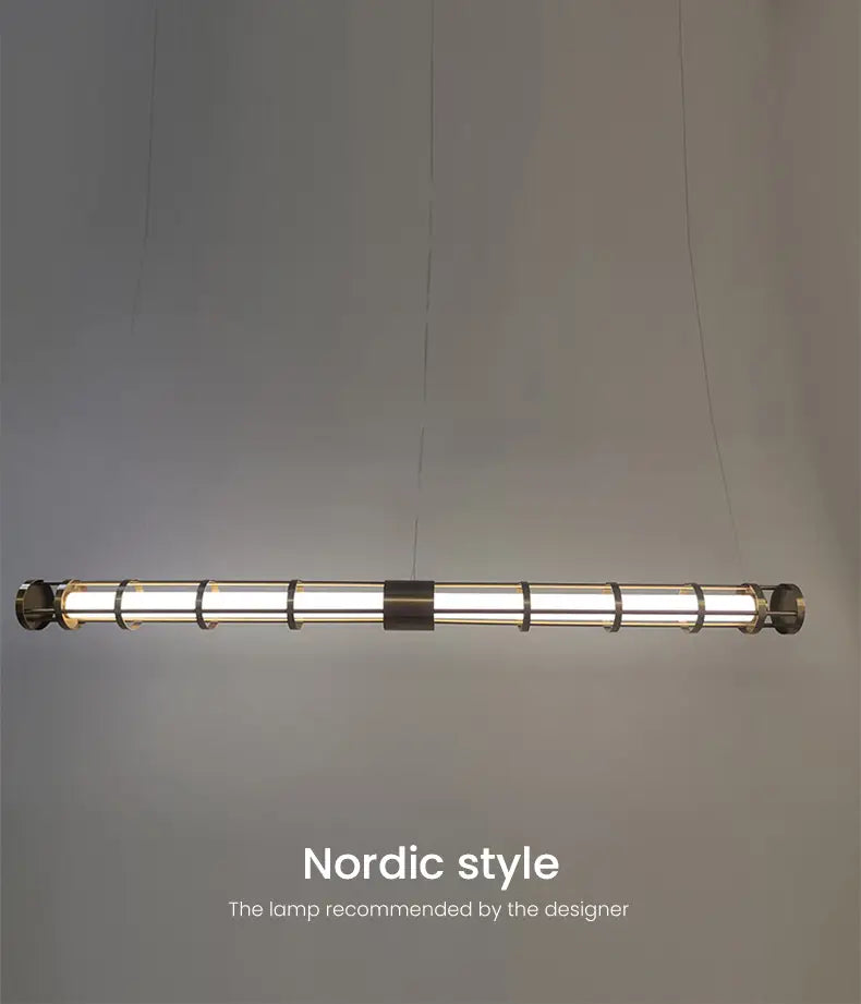 Modern LED Pendant Light For Dinning Room Retro Loft Long