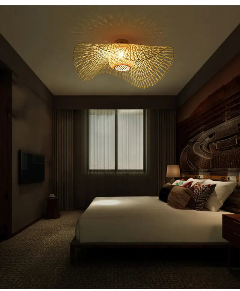 Bamboo Ceiling Lamps Asia Style Bamboo Ceiling Lights