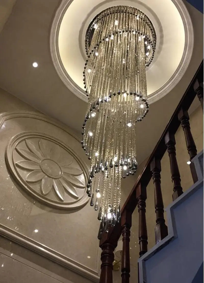 Modern Chandelier For Smoky Gray Crystal Luxury Fixtures