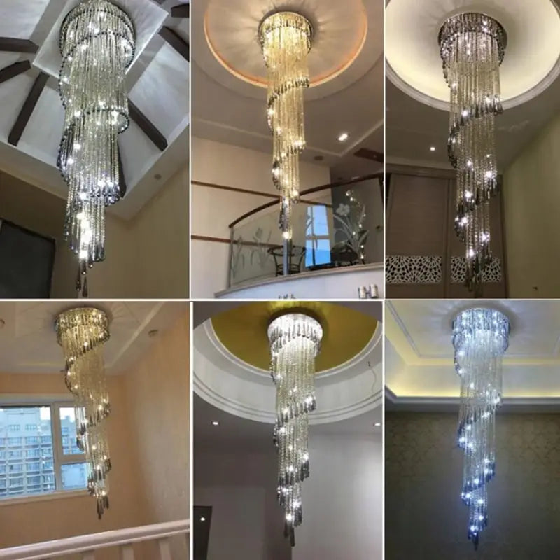 Modern Chandelier For Smoky Gray Crystal Luxury Fixtures