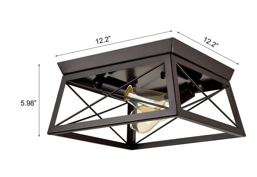 American Retro Industrial Ceiling Lamp Farmhouse Corridor