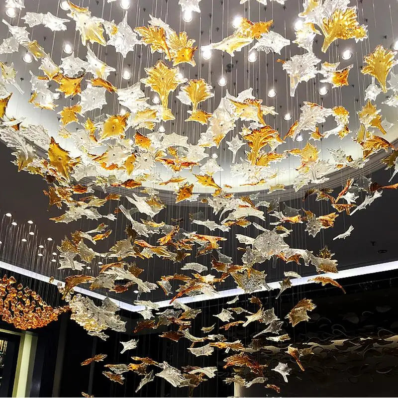 Large scale project crystal chandelier hotel chandelier