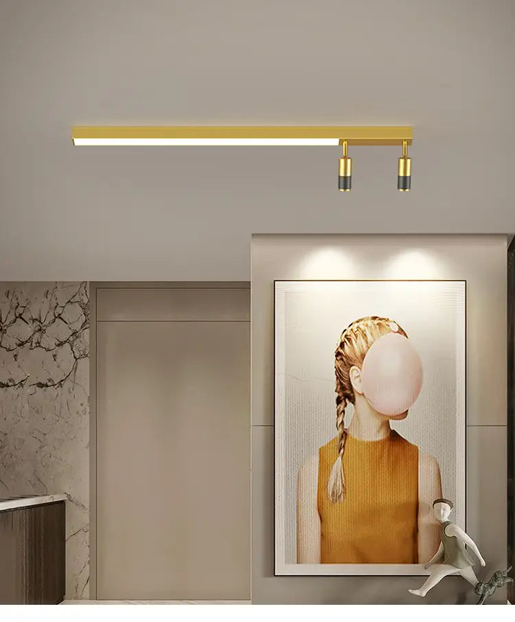 Modern Long LED Chandeliers Lamp, Suitable For Bedroom,