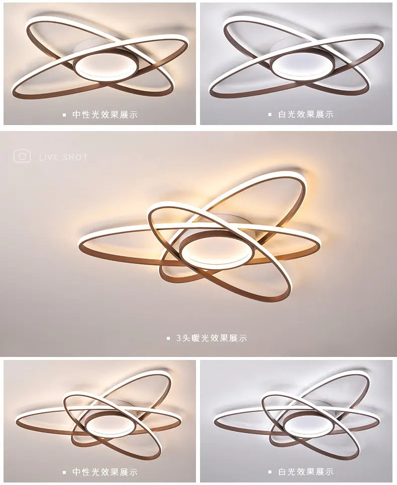 modern led chandelier for living room bedroom aluminum