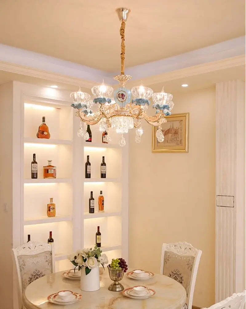 Luxury Ceramic Chandelier Atmosphere Living Room Hanging