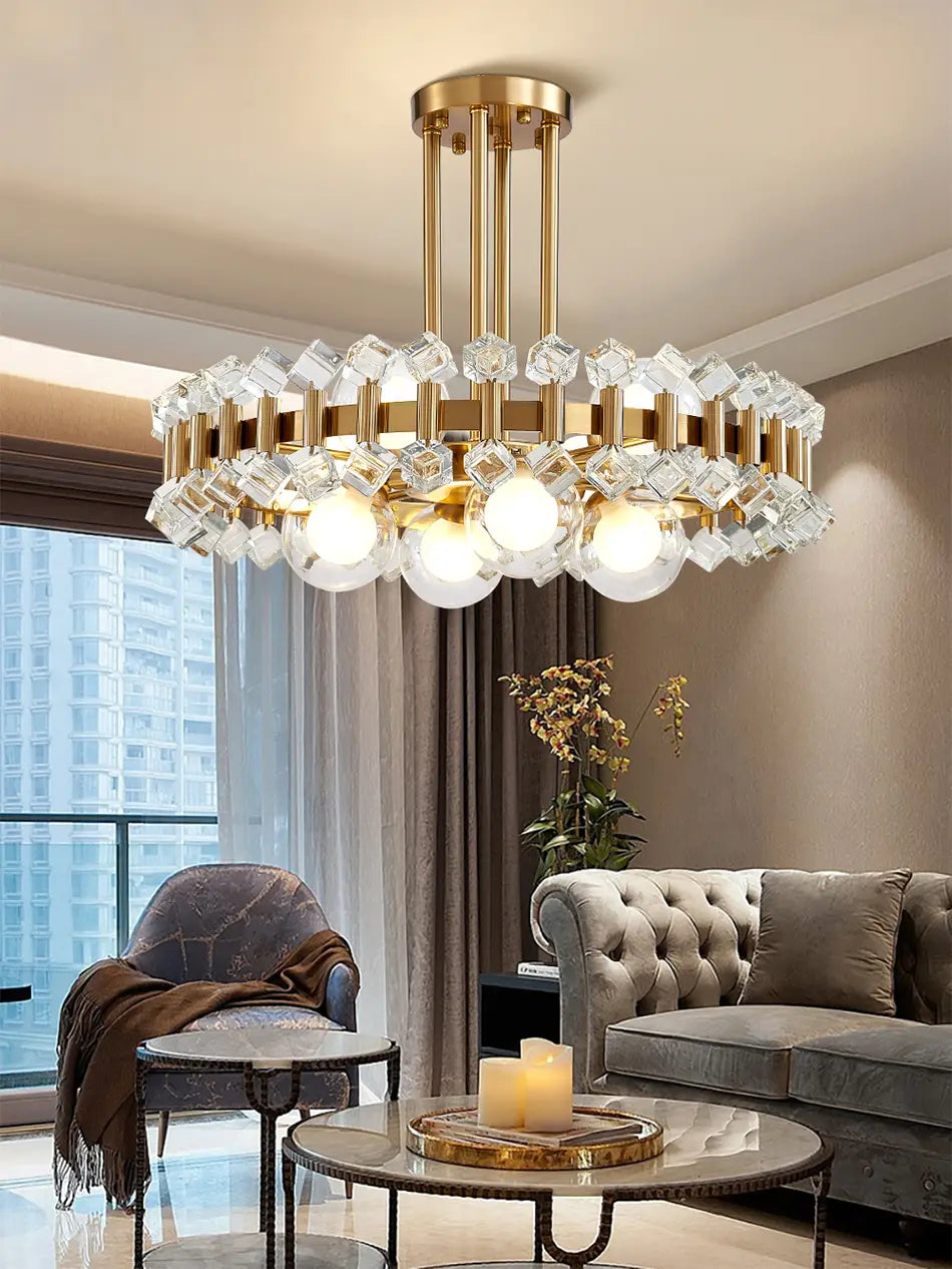 Newly Arrived Crystals Modern Chandelier for Living Room