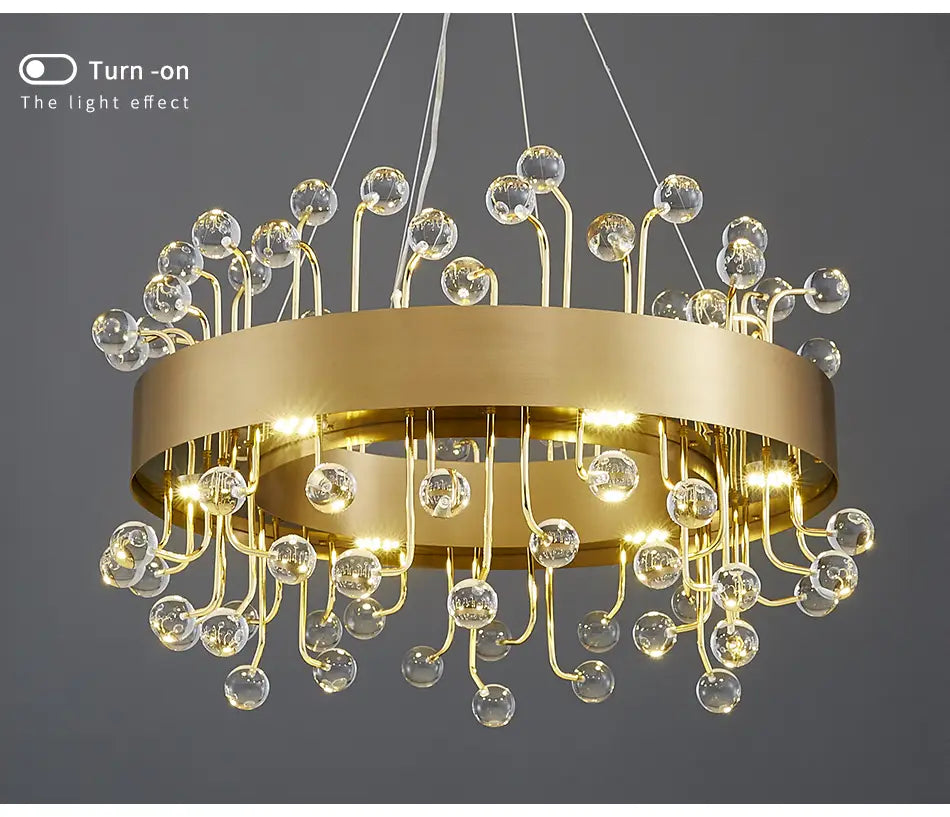 Colour Crystal Led Chandeliers For Living Room Indoor