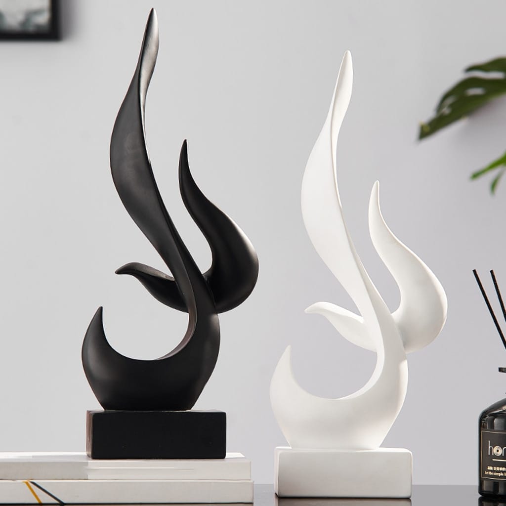 Abstract Sculpture: Creative Figurine for Living Room TV