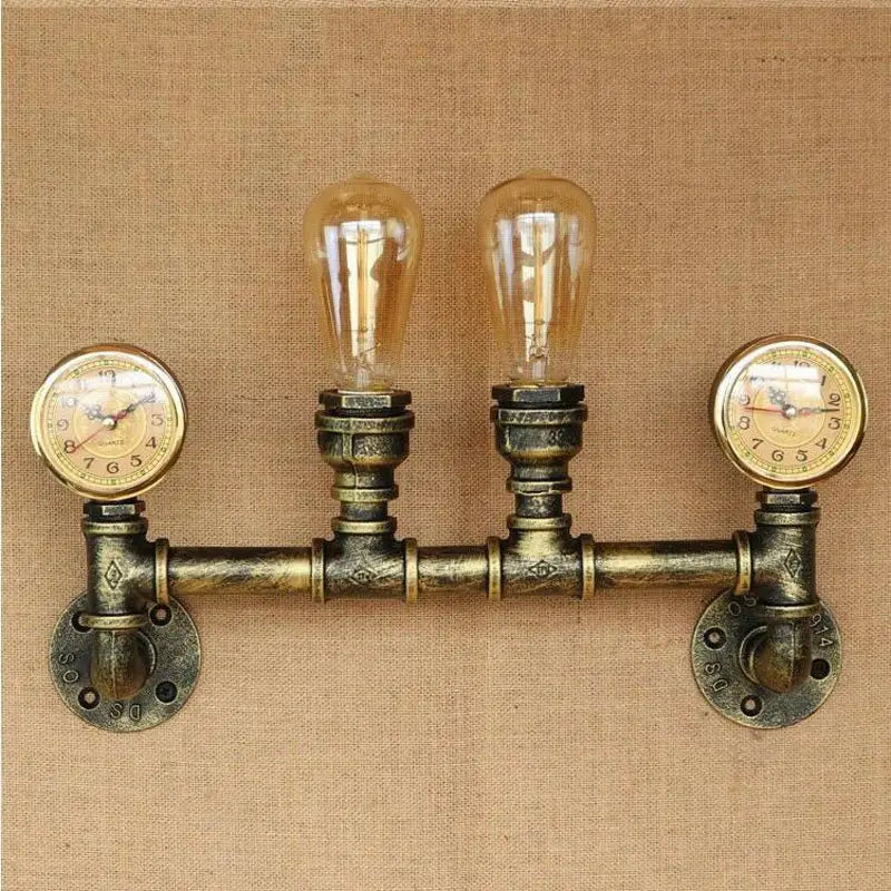 Industrial style Vintage Retro Loft Wall Lights Water Pipe