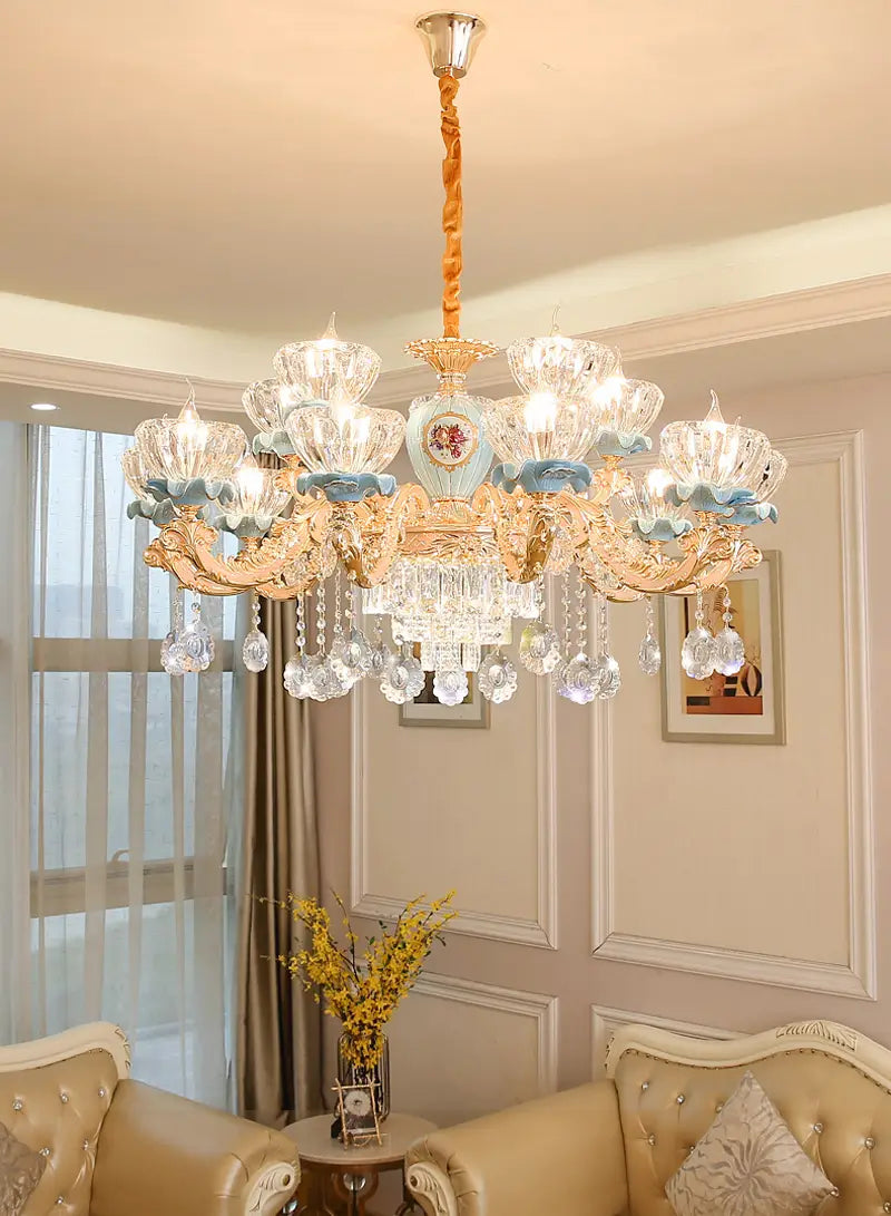 Luxury Ceramic Chandelier Atmosphere Living Room Hanging