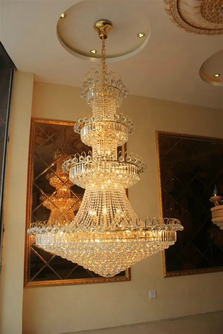 Double Height Living Room Crystal Light LED European