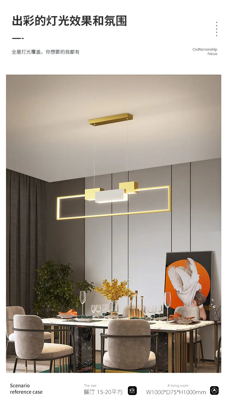 Modern Nordic LED Chandelier - Minimalist Elegance for