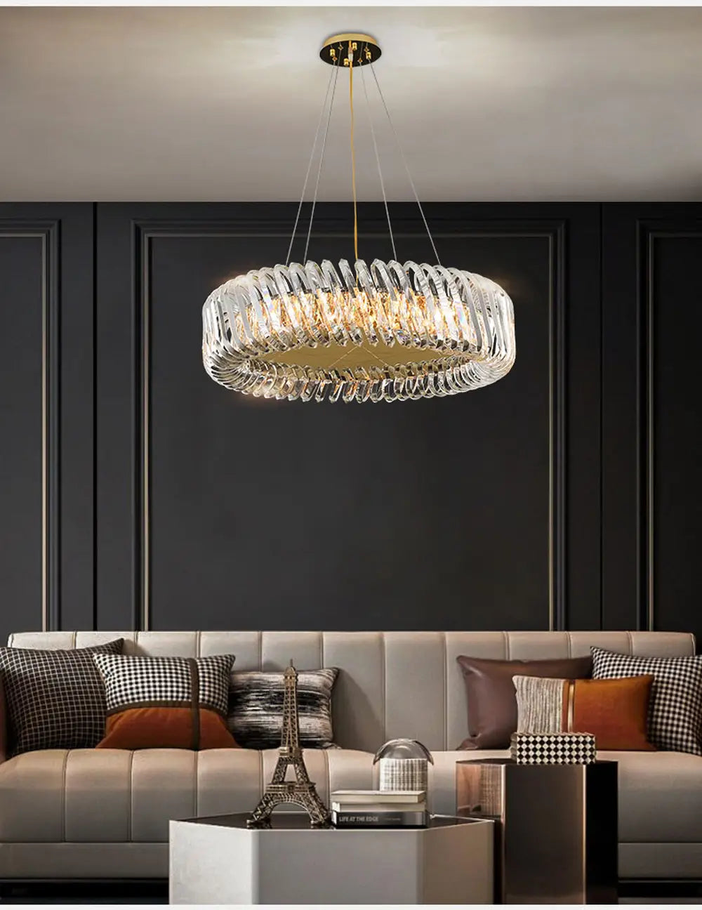 LED Dimmable luminária de teto pendente Ceiling Chandelier