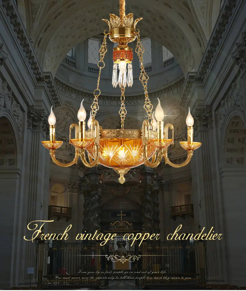 Royal Palace - European Luxury Full Copper Art Deco