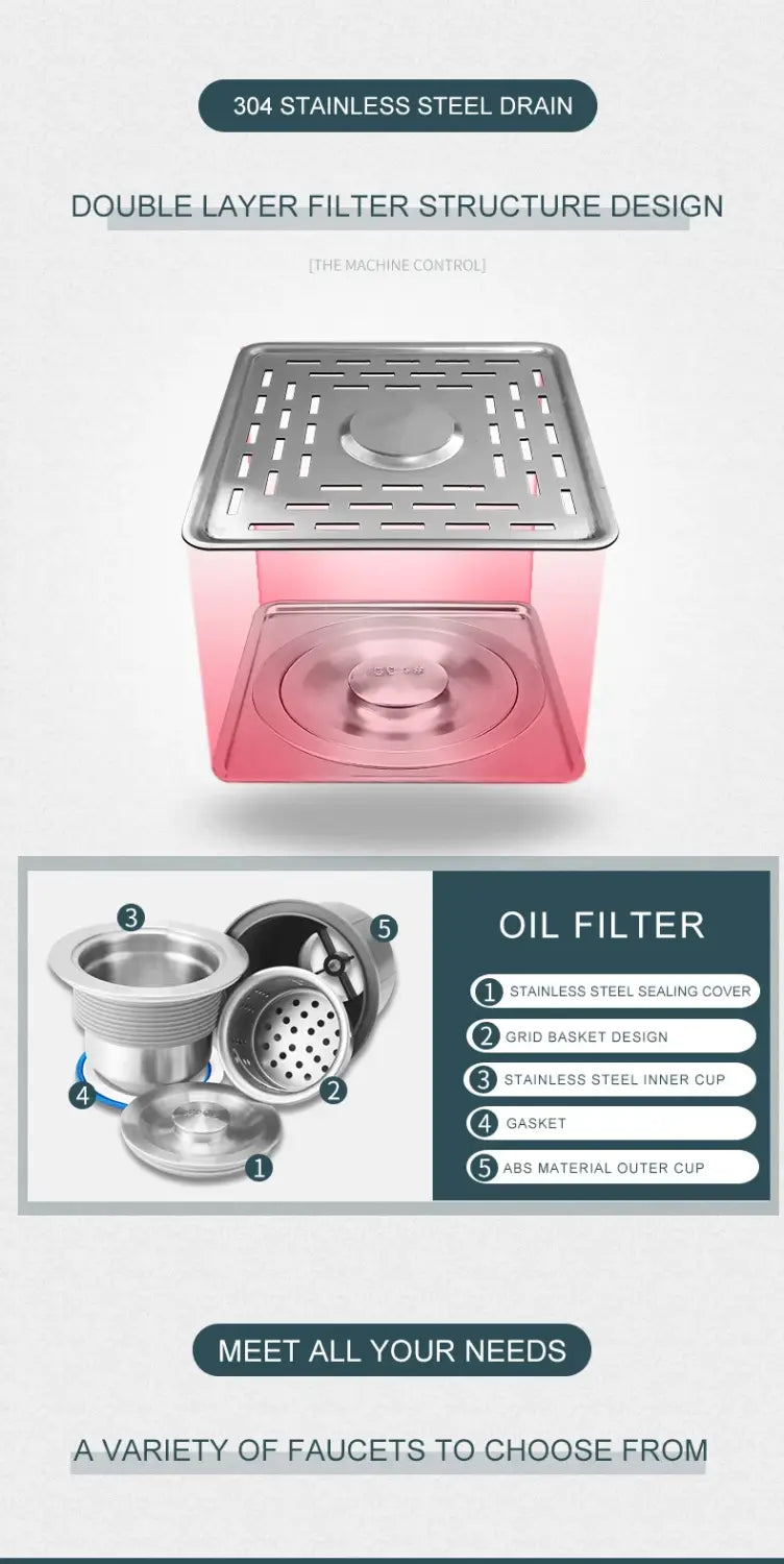 Grey Drop In Kitchen Sink Workstation Undermount Single Bowl