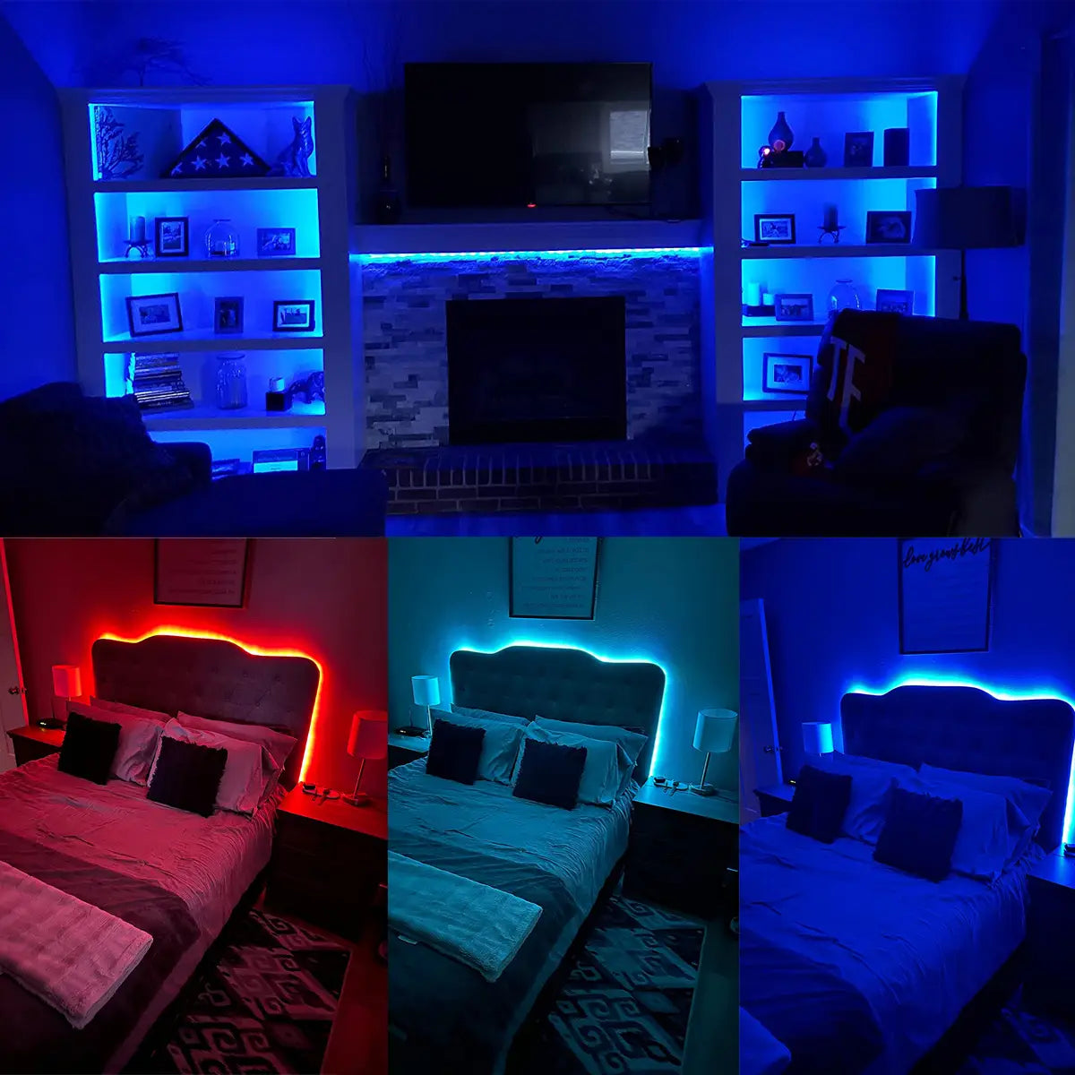 RGB LED Strip Lights: App-Controlled, Color-Changing Decor