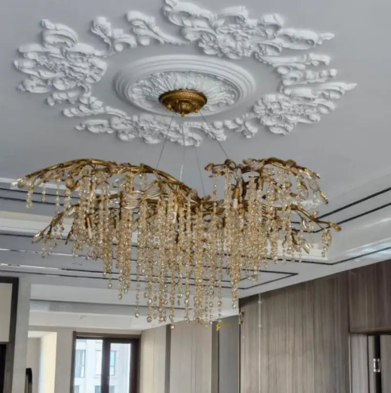 French crystal chandelier designer style creative living