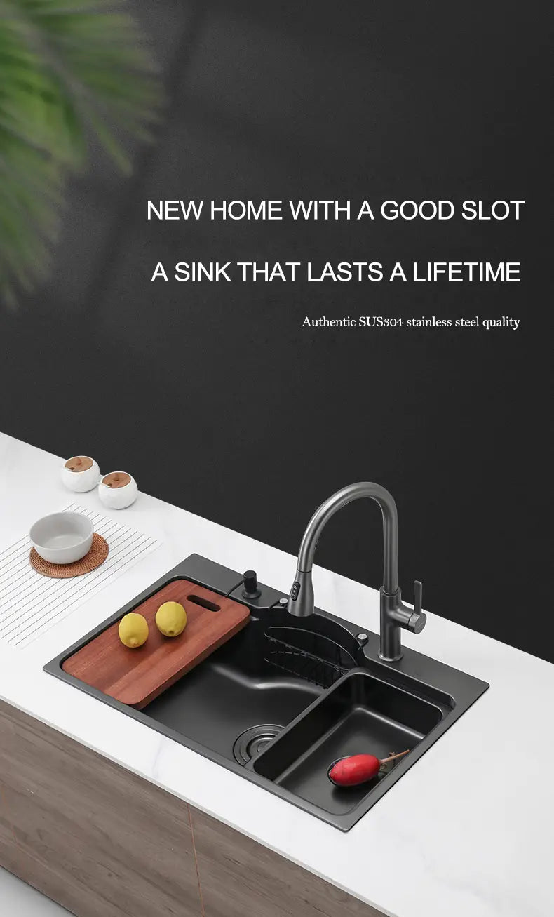 Nano 304 Stainless Steel Vegetable Sink For Kitchen Sink