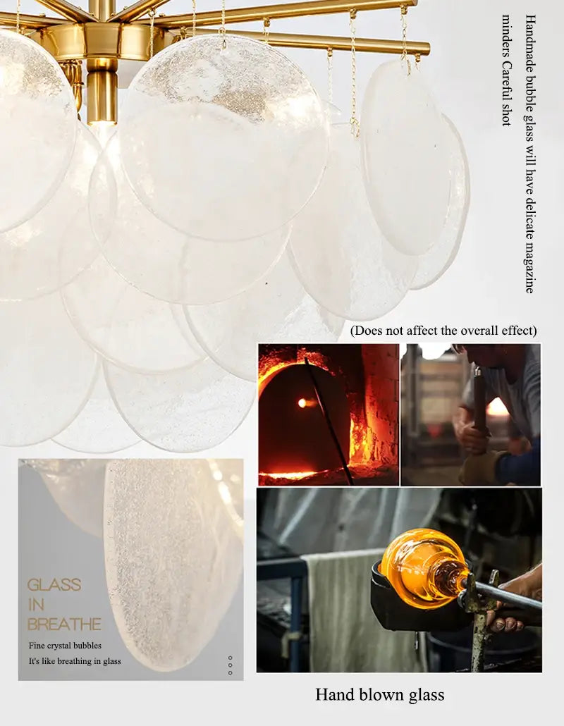 Helios Radiant Glass LED Chandelier: A Masterpiece of Light