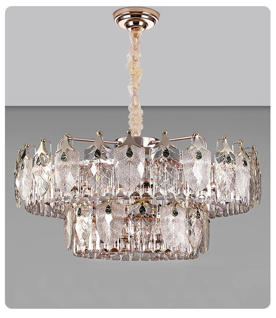 Quality luxury led crystal chandeliers lampen lustre for