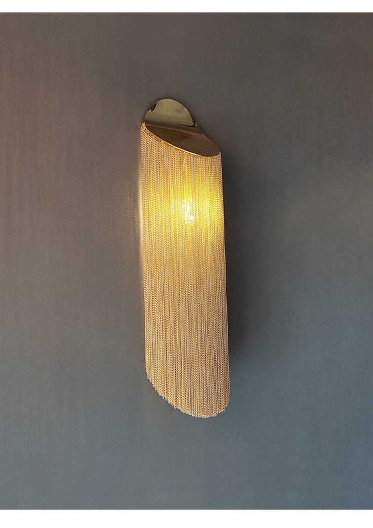 Modern Simple Tassel Wall Lamp Living Room Background