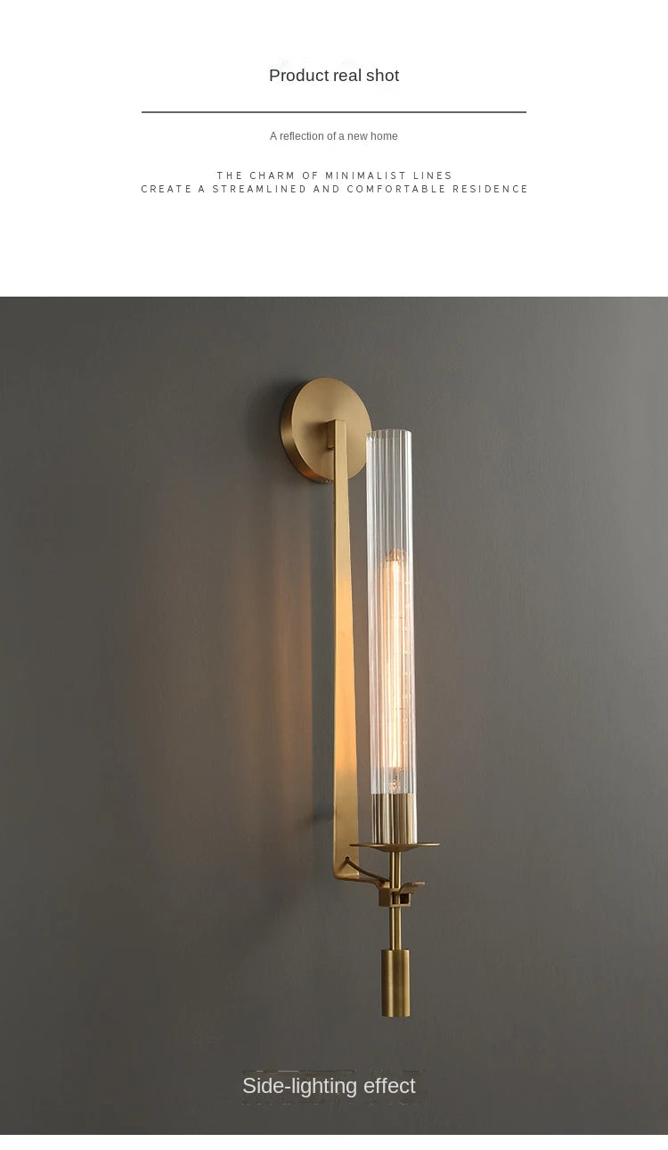 Maya Modern LED Wall Lamps - Creative Brass Sconce for