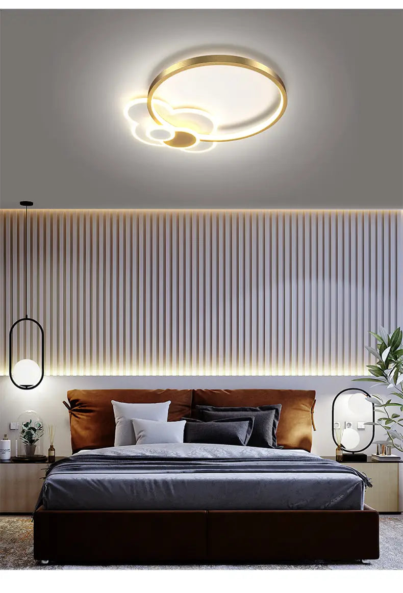 Nordic Living Room Chandeliers Atmosphere Led Ceiling Lamps