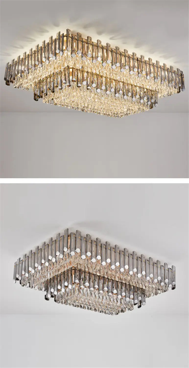 Modern Luxury Crystal Ceiling Chandelier For Living Dining
