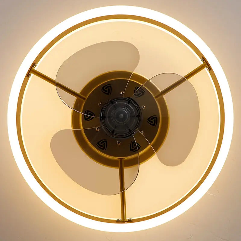 Nordic Modern Luxury Ceiling Fan Lamp - Compact and Creative