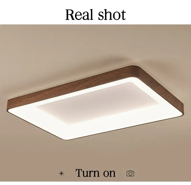 Led Ceiling Lamp For Living Room Bedroom Imitation Wood