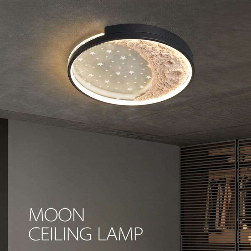 Modern Moon Ceiling Light Luxury Simple Bedroom Chandelier