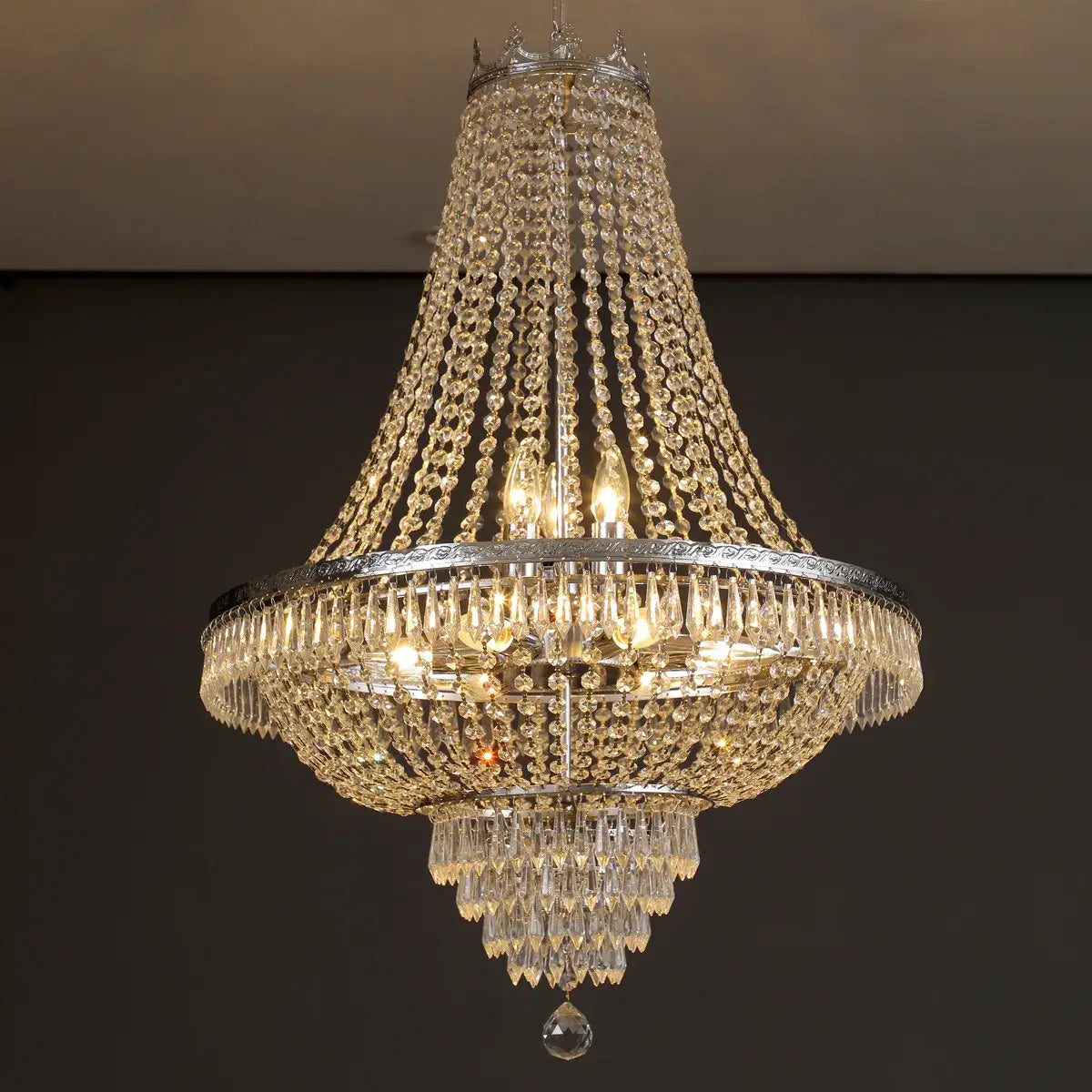 European-Style Luxury LED Crystal Pendant Light -