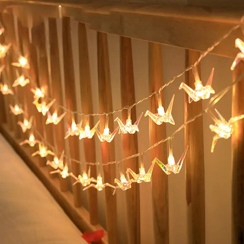 LED Paper Cranes Fairy Lights: Ideal for Gazebo Festivities