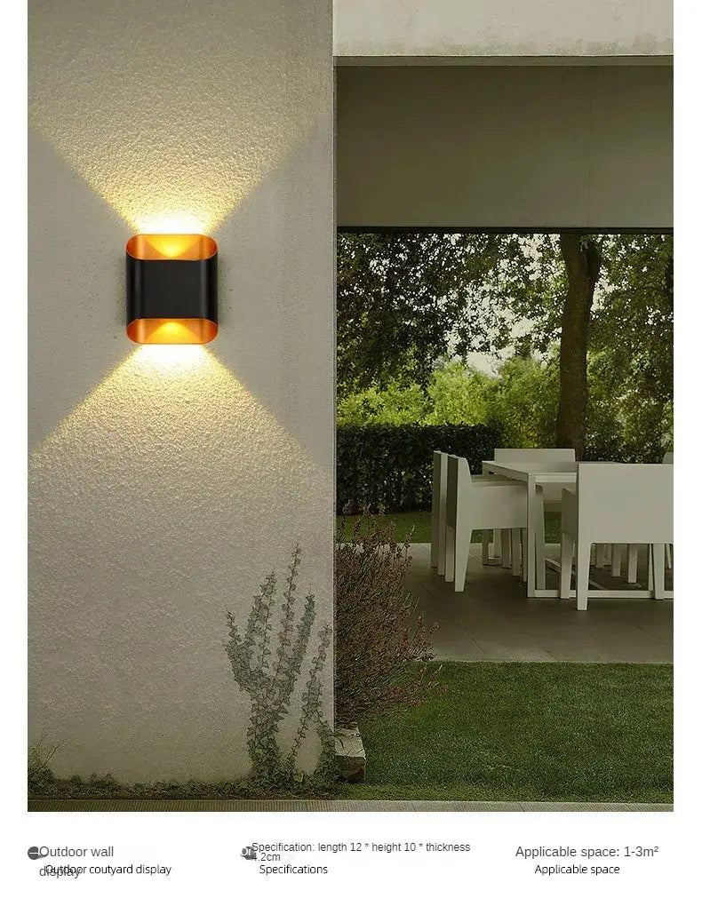 Outdoor Wall Light 8W Outdoor Lamp for Home Bedroom Living