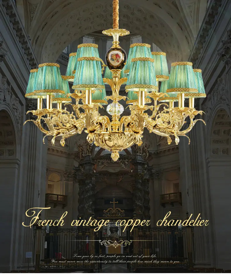 French Palace Decorative Lighting Living Room Pendant Lamp