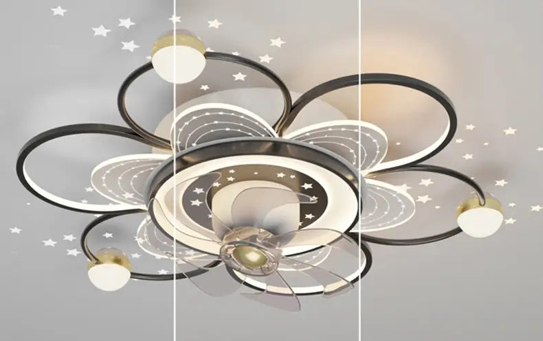 Modern LED Ceiling Fan Light Lamp - Ideal for Bedroom