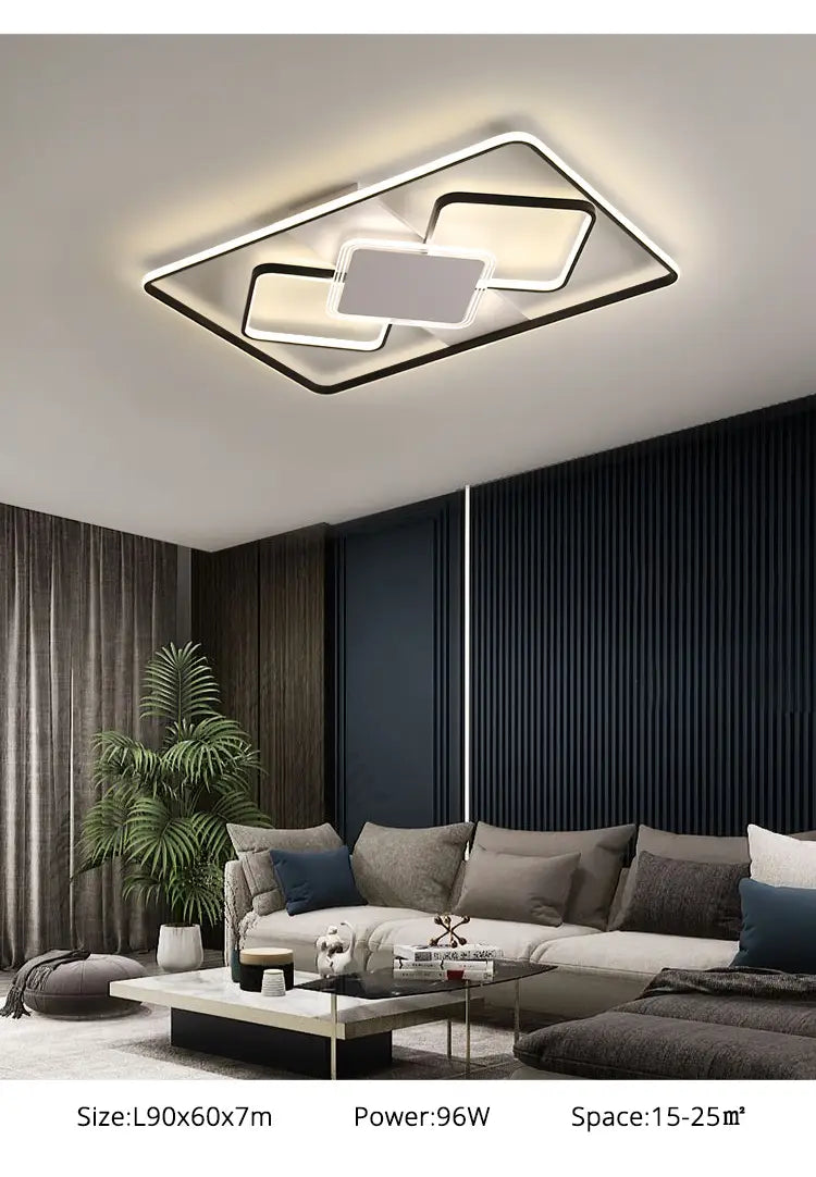 Modern Minimalist Ceiling Lights Gold Black White Geometric