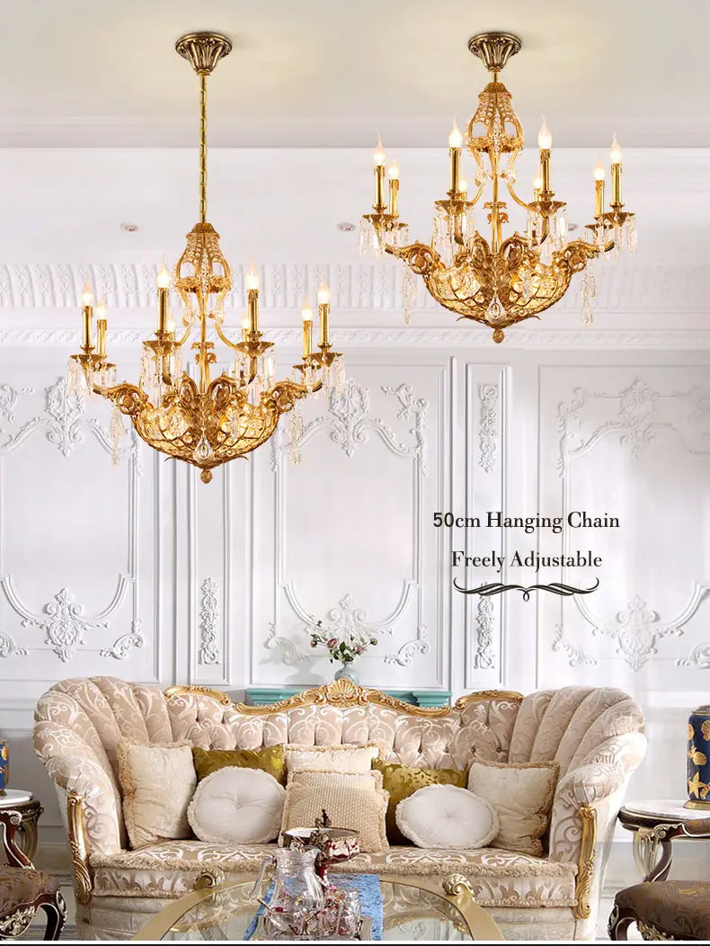 Valentina - European All Copper Chandeliers Creative