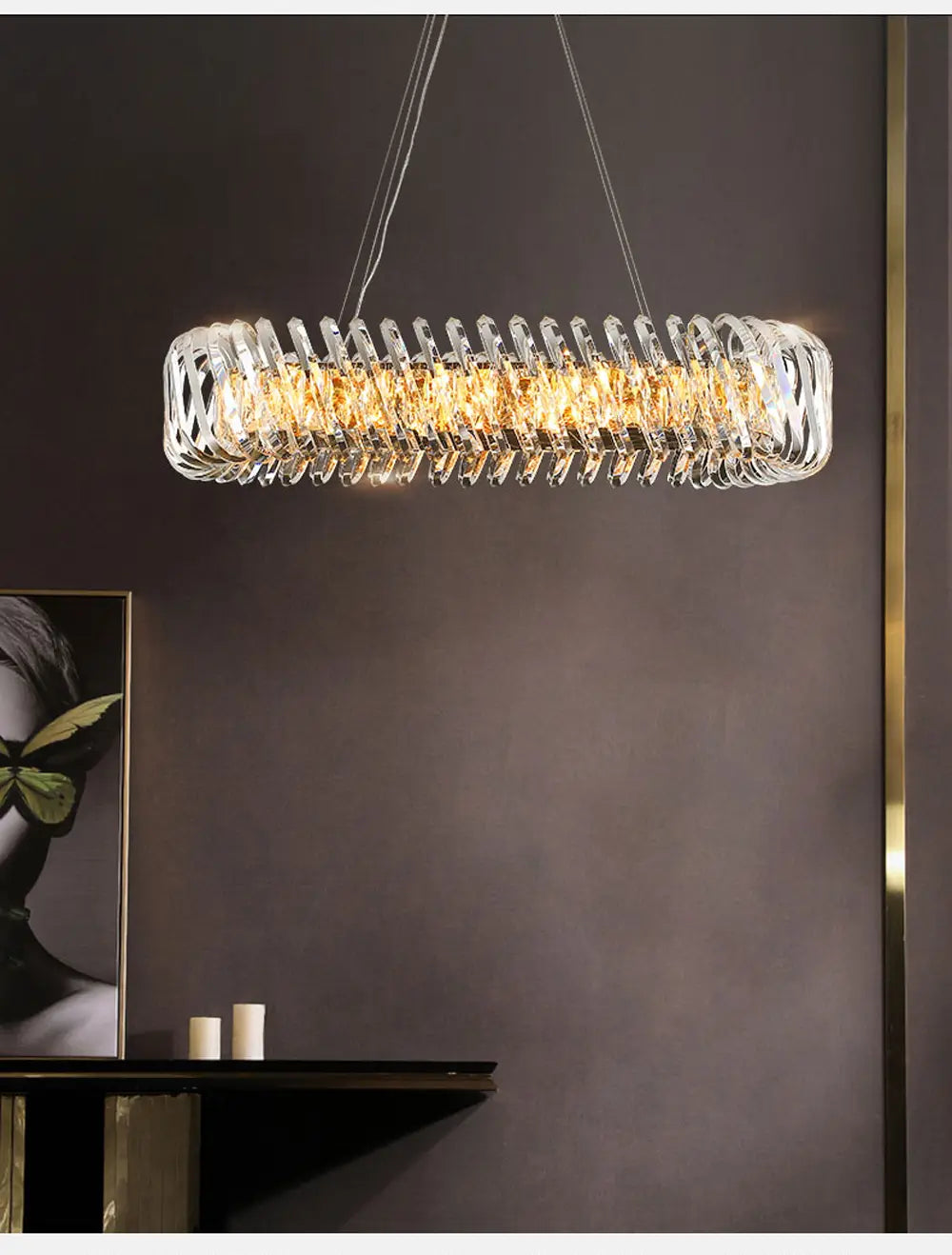 LED Dimmable luminária de teto pendente Ceiling Chandelier