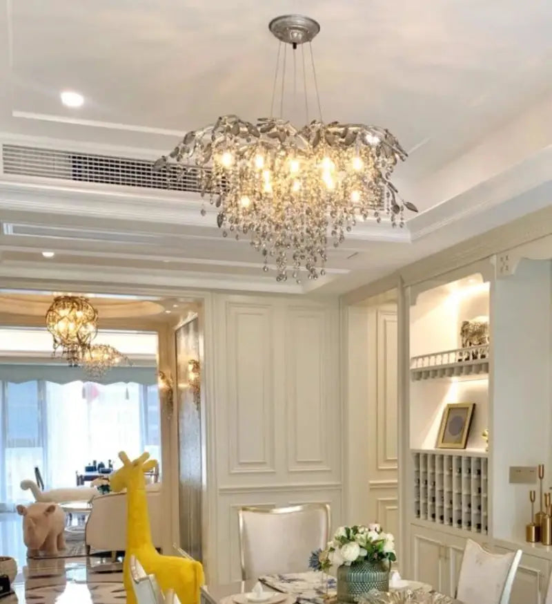 French crystal chandelier designer style creative living