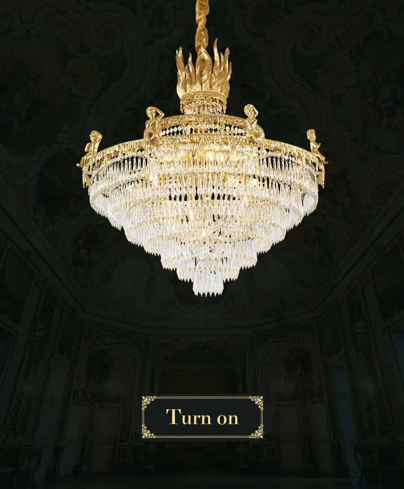 European Style Luxury Decorative Lamp Chandelier Large Size