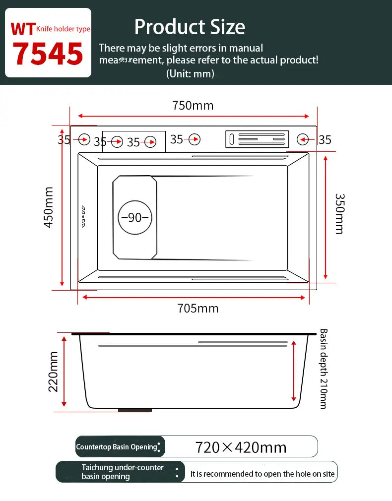 New Grey Nano 304 Stainless Steel Kitchen Sink Waterfall