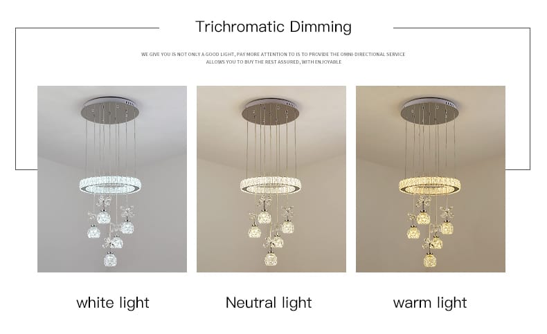 Post-modern LED Chandelier Nordic Simple Light Luxury 3/5/7