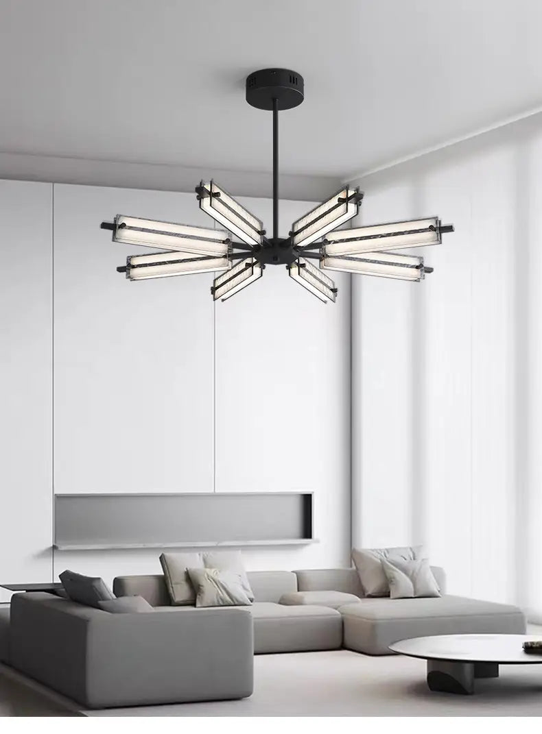 Minimal all-copper living room main chandelier light luxury