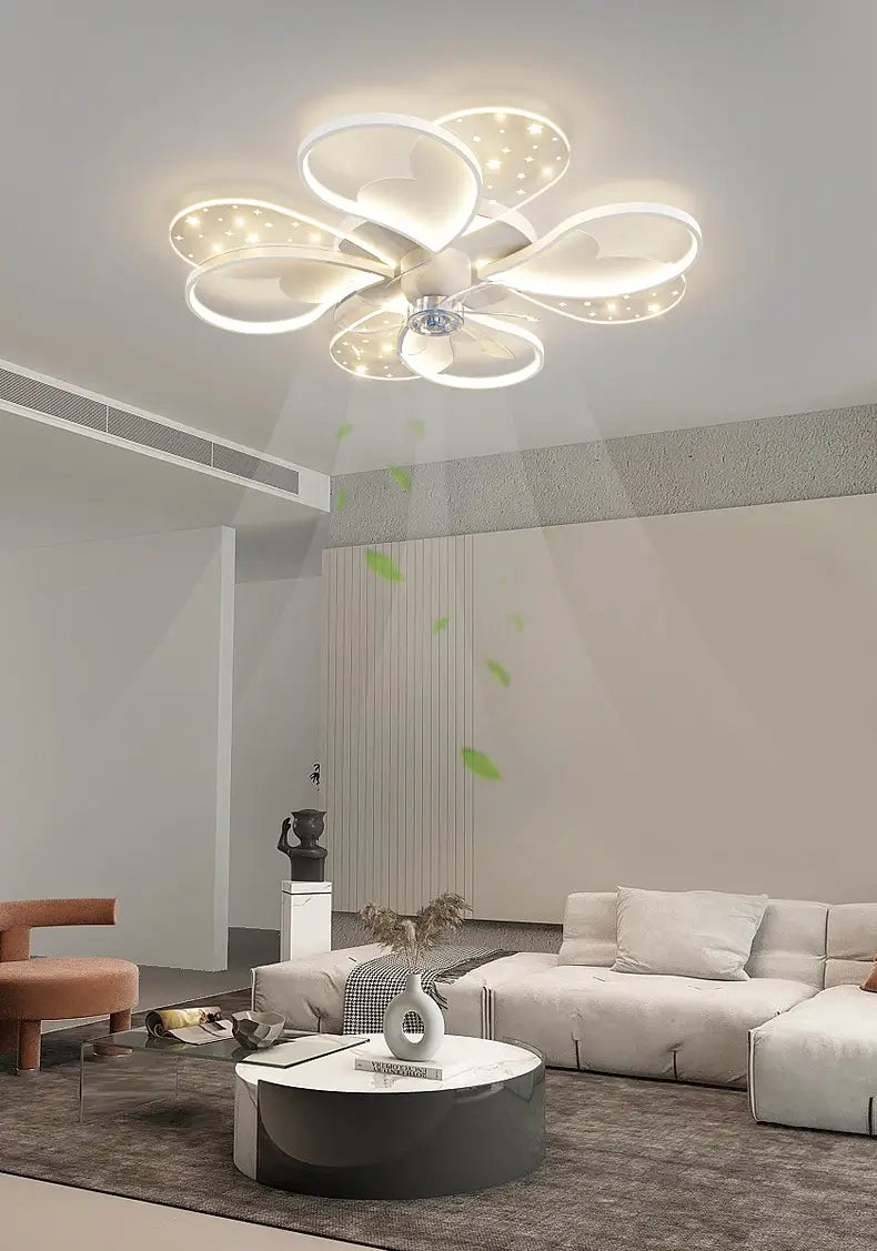 Nordic-Inspired Ceiling Fan Light Lamp - Ideal for Bedroom