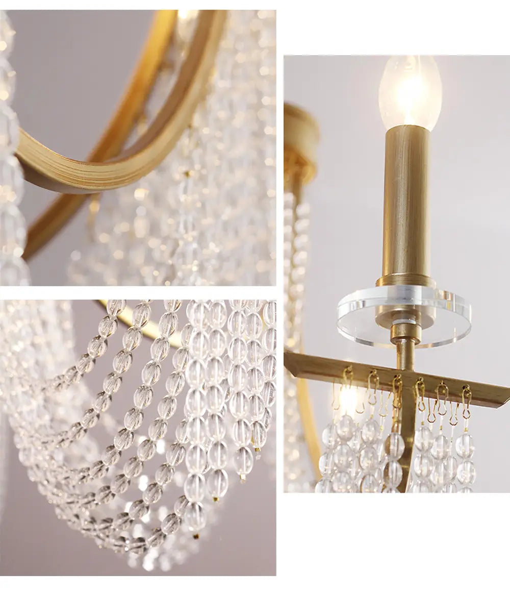 Candle Ceiling Chandeliers Gold New LED Lustres Classical